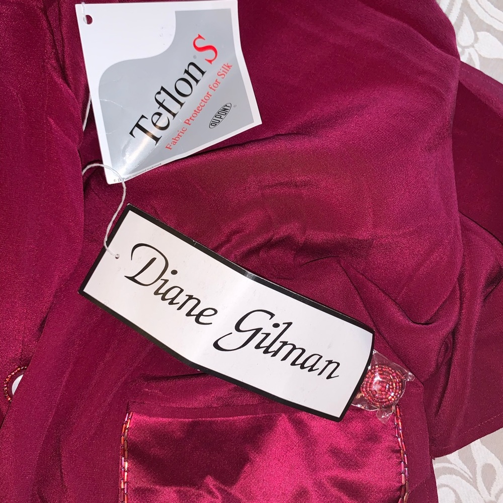 Diane Gilman 100% silk blazer/jacket - Picture 16 of 16